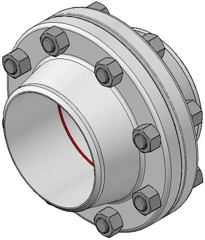 Typical bolted flange connection Typical bolted flange connection